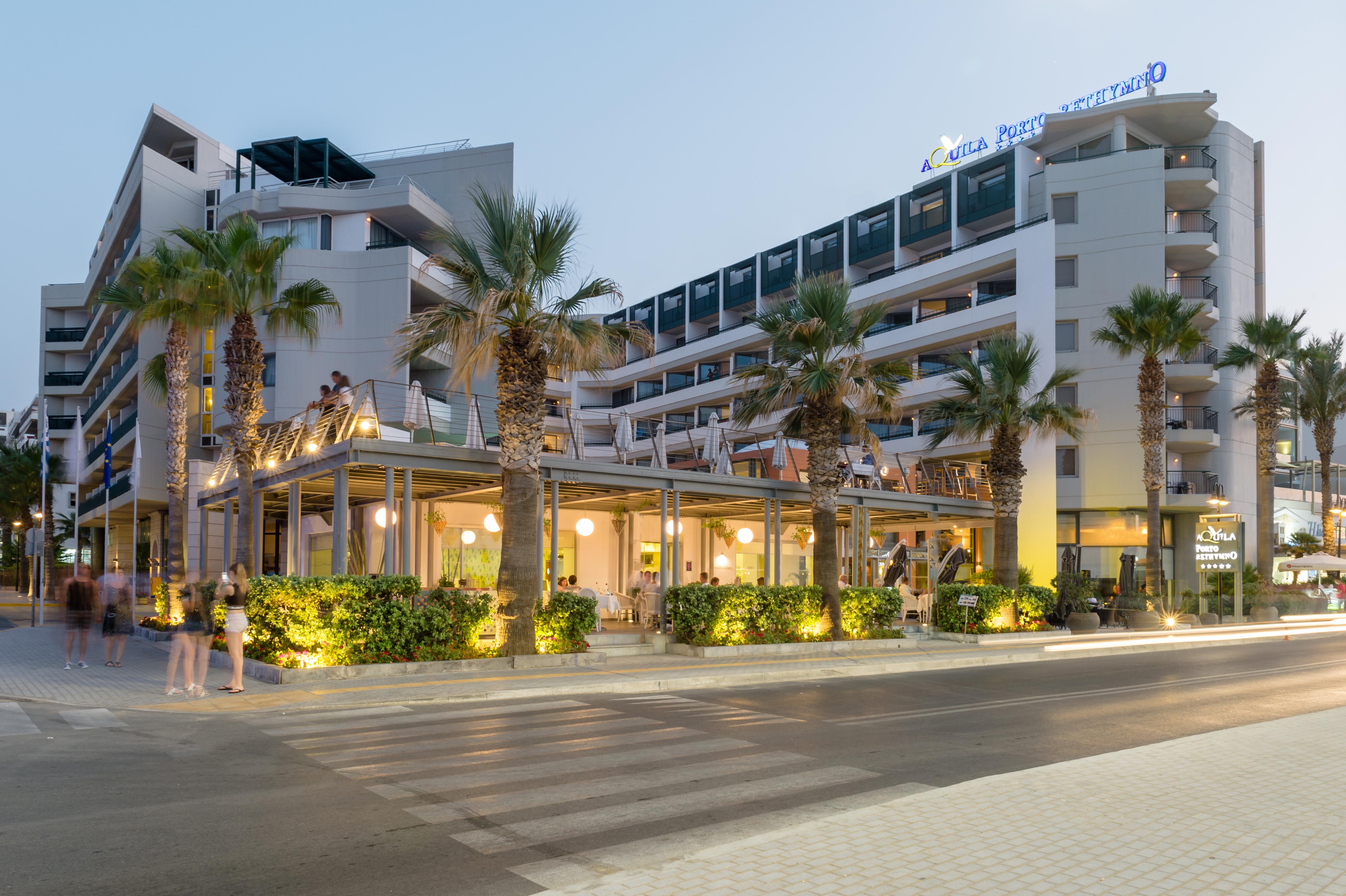 ホテル Aquila Porto Rethymno エクステリア 写真